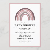 Baby shower de la petite fille Mauve Rainbow