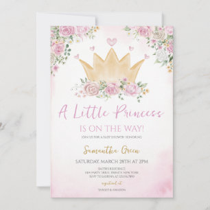 Invitation Baby shower de la petite princesse