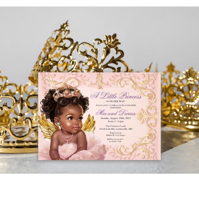 Invitation Baby shower de la princesse africaine a (Créateur téléchargé)