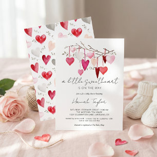Invitation Baby shower de la Saint Valentin