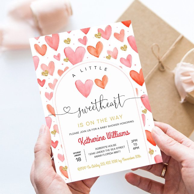 Invitation Baby shower de la Saint Valentin (Créateur téléchargé)