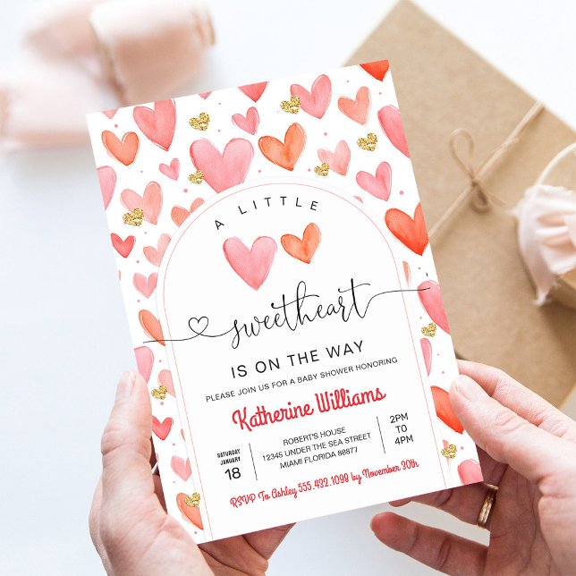 Invitation Baby shower de la Saint Valentin (Créateur téléchargé)