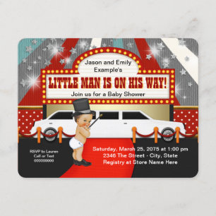 Invitation Baby shower de la star du cinéma Little Man Limous