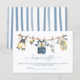 Invitation Baby shower de la voile Clothesline Déchets Raffle