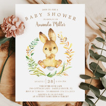 Baby shower de lapin doux