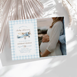 Invitation Baby shower de l'avion vintage Photo