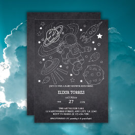 Invitation Baby shower de l'explorateur petit espace du table