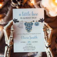 Baby shower de linge de toilette Blue Little Boo
