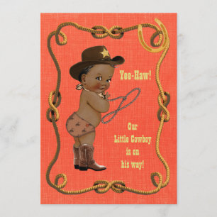 Invitation Baby shower de Little Cowboy