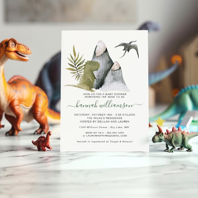 Invitation Baby shower de Little Dinosaur (Créateur téléchargé)