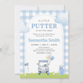 Invitation Baby Shower de Little Putter Golf