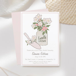 Invitation Baby shower de Little Sprout cultivé localement