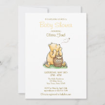 Invitation Baby shower de livre classique