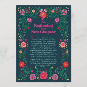 Invitation Baby shower de livre d'histoires sur la