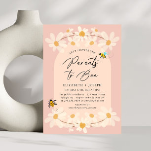 Invitation Baby shower de marguerite florale