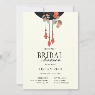 Invitation Baby Shower de Mariage d'Automne de Minuit