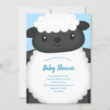 Baby shower de mouton ferme Blue Boy