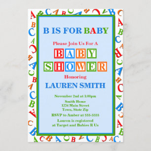 Invitation Baby shower de neutre d'invitation de baby shower