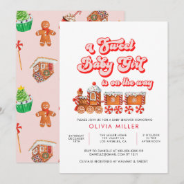 Invitation Baby shower de Noël Watercolor moderne