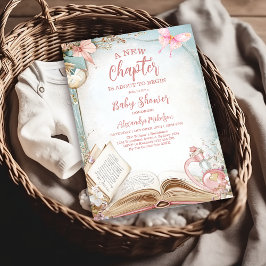 Invitation Baby shower de nouveau chapitre Storybook