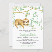 Invitation Baby shower de parfums verdoyants