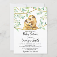 Invitation Baby shower de parfums verdoyants