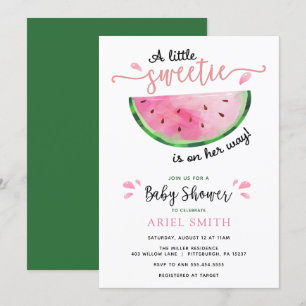 Invitation Baby shower de pastèque