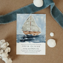 Baby shower de peinture nautique Aquarelle