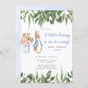 Invitation Baby shower de Peter Rabbit