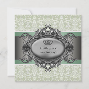 Invitation Baby shower de petit-garçon Prince-Prince-de-Princ