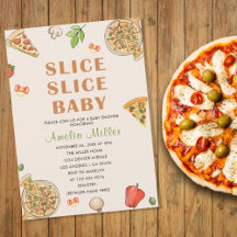 Baby shower de pizza pour bébés Slice Slice