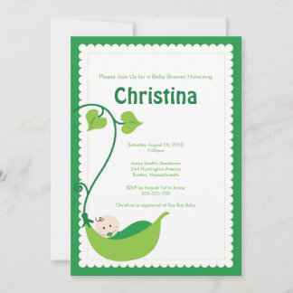 Invitation Baby shower de pois