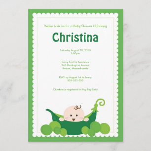 Invitation Baby shower de pois