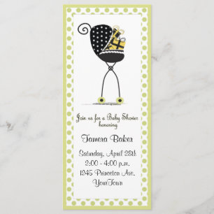 Invitation Baby shower de poussette