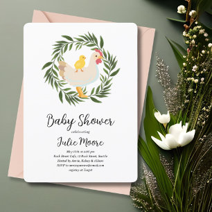 Invitation Baby shower de poussette agricole