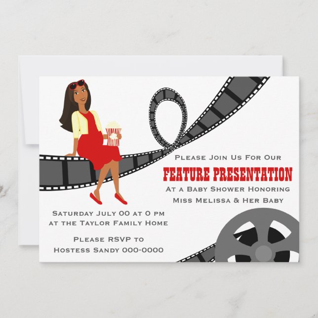 Invitation Baby shower de présentation de fonctionnalités (Devant)