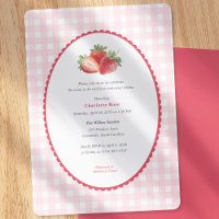 Baby Shower de printemps sur le thème de la fraise