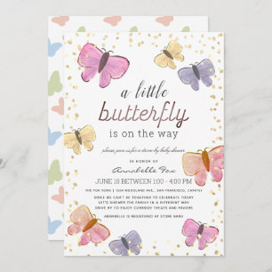 Invitation Baby shower de promenade de Little Butterfly