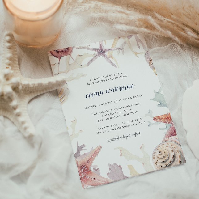 Invitation Baby shower de récif corallien (Créateur téléchargé)