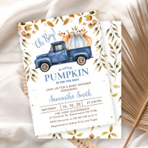 Baby shower de remplissage du camion Citrouille Bl
