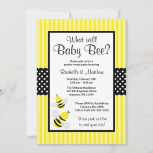 Invitation Baby shower de révélation de sexe masculin des poi