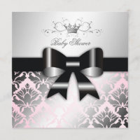 baby shower de rose d'arc de noir du miroitement