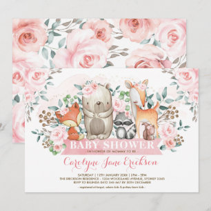 Invitation Baby shower de Roses roses roses chic pour les ani