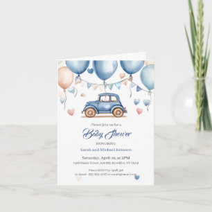 Invitation Baby shower de roues Vintages personnal