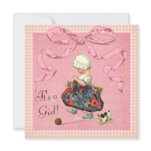 Baby shower de ruban rose de la Fille de la mode V