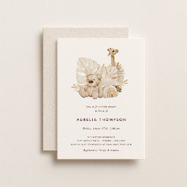 Invitation Baby shower de soins infirmiers Boho