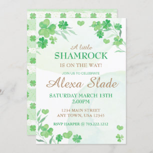 Invitation Baby shower de St. Patrick