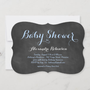 Invitation Baby shower de tableau de bord bleu