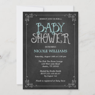 Invitation Baby shower de tableau de bord Vintage de la Monna