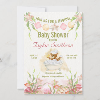 Invitation Baby shower de temps de douche